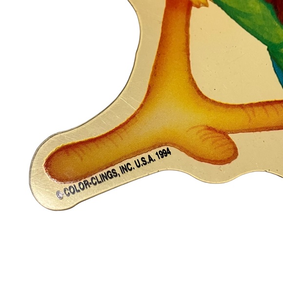 Vintage 90's Easter Chicks Egg Bunny Diecut Plastic Suction Cup Window Clings 3 - Picture 7 of 9